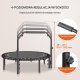Trampolina mocna fitness z regulowanym uchwytem 129 cm 2