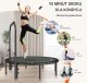 Trampolina mocna fitness z regulowanym uchwytem 129 cm 4