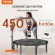 Trampolina mocna fitness z regulowanym uchwytem 129 cm 6