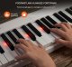 Keyboard Składany 88 Klawiszy MIDI z Bluetooth Podświetleniem Biały 4