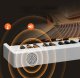 Keyboard Składany 88 Klawiszy MIDI z Bluetooth Podświetleniem Biały 10