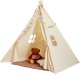 Namiot tipi dla dzieci 1-5 lat z matą i piłkami do pokoju 118x118 cm 1