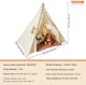 Namiot tipi dla dzieci 1-5 lat z matą i piłkami do pokoju 118x118 cm 8