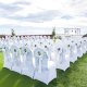 Pokrowiec na krzesło bankietowe ślubne 150 szt. białe 8