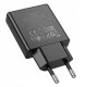 Ładowarka sieciowa do telefonu Hoco Slim USB A + USB C QC3.0 PD 3A 20W N38 czarna 6