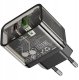 Ładowarka sieciowa do telefonu Hoco USB A + USB C QC3.0 PD 3A 20W N34 transparentna 3