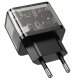 Ładowarka sieciowa do telefonu Hoco USB A + USB C QC3.0 PD 3A 20W N34 transparentna 6