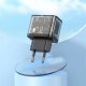 Ładowarka sieciowa do telefonu Hoco USB A + USB C QC3.0 PD 3A 20W N34 transparentna 7