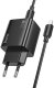 Ładowarka sieciowa do telefonu Hoco 2 x USB C + 2 x USB A QC3.0 PD 3A 20W + kabel USB C do Lightning N55 czarna 3