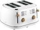 Witt Premium Wood four-slice toaster, white 1