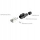Wtyk typu RJ45 z osłoną Roxtone RJ45C5E-PHBN 3