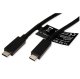Kabel USB Roline USB-C - USB-C 0.5 m Czarny (11.02.9056) 2
