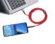 Kabel USB Troika USB-C - USB-C + Lightning 2 m Czerwony (CBL20/RD) 4