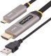 Kabel StarTech .com 50ft (15.2m) USB-C to HDMI 2.0 Active Optical Cable, 4K 60Hz - Kabel HDMI - 24 pin USB-C męski zu HDMI, USB (nur Strom) męski - 15.2 m - ekranowany/włókno szklane - czarny - aktywny, Active Optical Cable (AOC), jednokierunkowy, wspiera 1