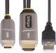 Kabel StarTech .com 50ft (15.2m) USB-C to HDMI 2.0 Active Optical Cable, 4K 60Hz - Kabel HDMI - 24 pin USB-C męski zu HDMI, USB (nur Strom) męski - 15.2 m - ekranowany/włókno szklane - czarny - aktywny, Active Optical Cable (AOC), jednokierunkowy, wspiera 5