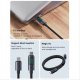 Kabel USB Pan i Pani Gadżet USB-C - USB-C 1.2 m Czarny (CA158) 2