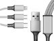 Kabel usb 3w1 do telefonu przewód lightning iphone micro usb type-c 1,2m 6