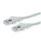 Kabel krosowy DÄTWYLER Cat.6A (Class EA) S/FTP, CU 7702 flex LSOH, AMP v2, krzyżowy, szary, 10 m 2