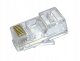 Wtyk telefon. RJ45 8P 8C(drut)przelotowy CAT.5E 1