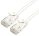 ROLINE GREEN UTP patchkabel Cat.6A (Class EA), LSOH, extra dun, wit, 1,5 m 1