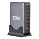 ŁADOWARKA SIECIOWA USB-C SZYBKA DO TELEFONU KOSTKA QUICK CHARGE 3.0 320W 2
