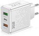 ŁADOWARKA SIECIOWA USB-C SZYBKA DO TELEFONU KOSTKA CHARGER UNIWERSALNA 30W 2