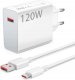 XIAOMI oryginalna ładowarka sieciowa USB A QC3.0 3A 120W MDY-14-EE + kabel USB A do Typ C 6A 1m biała bulk 3