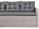 Beliani Sofa narożna ogrodowa z technorattanu 8 osobowa szara VITERBO 5