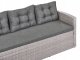 Beliani Sofa narożna ogrodowa z technorattanu 8 osobowa szara VITERBO 6