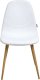 Zestaw 2 krzeseł do jadalni HILDEN Sztruks Biały 6