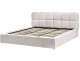 Łóżko z pojemnikiem Boucle BASTON 180 x 200 cm Jasnobeżowy 5
