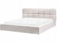 Łóżko z pojemnikiem Boucle BASTON 180 x 200 cm Jasnobeżowy 6