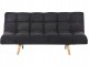 Sofa rozkładana dla 2 osób INGARO Boucle Czarny 5