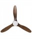 Wentylator sufitowy z lampą MOYAR Z pilotem Ciemnobrązowy 4