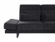 Narożnik dla 4 osób IKAST Czarny Lewostronny 8