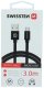 Kabel USB Swissten USB-A - microUSB 3 m Czerwony (8595217456945) 8