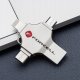 Pendrive ForCell F-Data Metal Quad 128GB USB 3.2 Gen 1 (USB A / USB C / Lightning / Micro USB) Srebrny 4