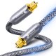 Kabel Optyczny Toslink 2M HQ SPDIF Digital Audio Przewód Cyfrowy Światłowód Reagle 1