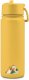 Brosky Abstract Żółta stalowa butelka termiczna ze słomką 550 ml 2
