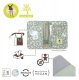 Lassig Green Label Przewijak podrozny z etui na akcesoria Leo light khaki 5