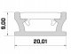 LED LABS Profil LED LUMINES Typ TERRA Srebrny Anodowany 1m 10-0154-10 3