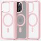 Hello Case Etui do Apple iPhone 16 Pro (Do Magsafe, Przezroczyste, Jasnoróżowe) Szkło 7
