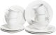 Zastawa stołowa 16-częściowa ELDERBERRY Porcelana Biały 1