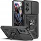 Etui do Motorola Moto G55 5G PANCERNE SLIDE RING CASE + SZKŁO 9H 5
