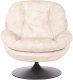 Fotel obrotowy NOLVIK Welur Jasnobeżowy 4