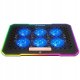 Podstawka chłodząca Rampage FREEZ pod laptop 9-17'' RGB 6 wentylatorów, czarna 2
