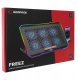 Podstawka chłodząca Rampage FREEZ pod laptop 9-17'' RGB 6 wentylatorów, czarna 8