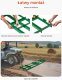 Traktor ogrodowy Vevor Brona Łąkowa do ATV/Traktora 60 Zębów Stal Q235 243 cm 5