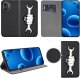 Etui do Honor 400 MAGNET WZORY CASE PORTFEL + SZKŁO 9H 2
