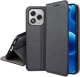 krainaGSM Etui z klapką do Honor 400 Lite Zamykane Czarne Futerał + Szkło 9H 5